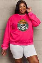 Simply Love Full Size Skull Graphic Sweatshirt Trendsi