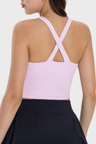 Crisscross Grecian Neck Active Cami Trendsi