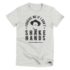 Forgive Me If I Don't Shake Hands | Women's T-Shirt | Ruby’s Rubbish® Ruby's Rubbish Wholesale