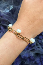 Freshwater Pearl Chain Bracelet Ellisonyoung.com