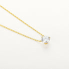 14K Gold Chain Necklace with GRA-Certified Moissanite Lavishe Jewelry