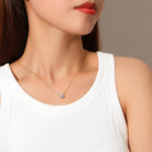 14K Gold Chain Necklace with GRA-Certified Moissanite Lavishe Jewelry