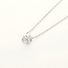 14K Gold Chain Necklace with GRA-Certified Moissanite Lavishe Jewelry