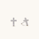 Cross Stud Earrings Lavishe Jewelry