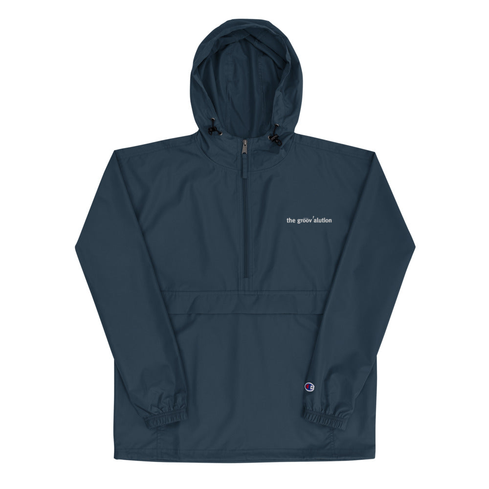 The Groovalution Embroidered Champion Packable Jacket The Groovalution