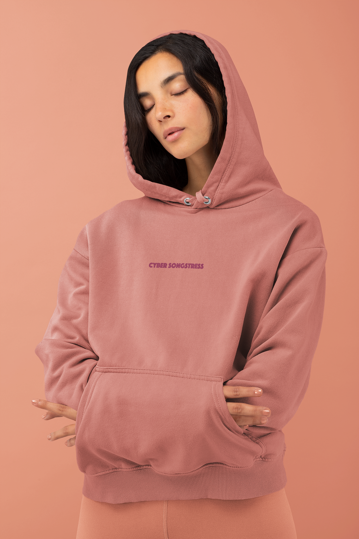 Cyber Songstress Iconic Badge Unisex Hoodie The Groovalution