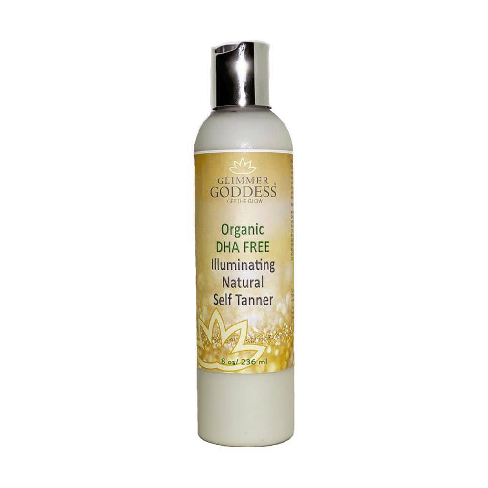 Organic DHA FREE Self Tanner For A Sun-Kissed Glow Glimmer Goddess® Organic Skin Care