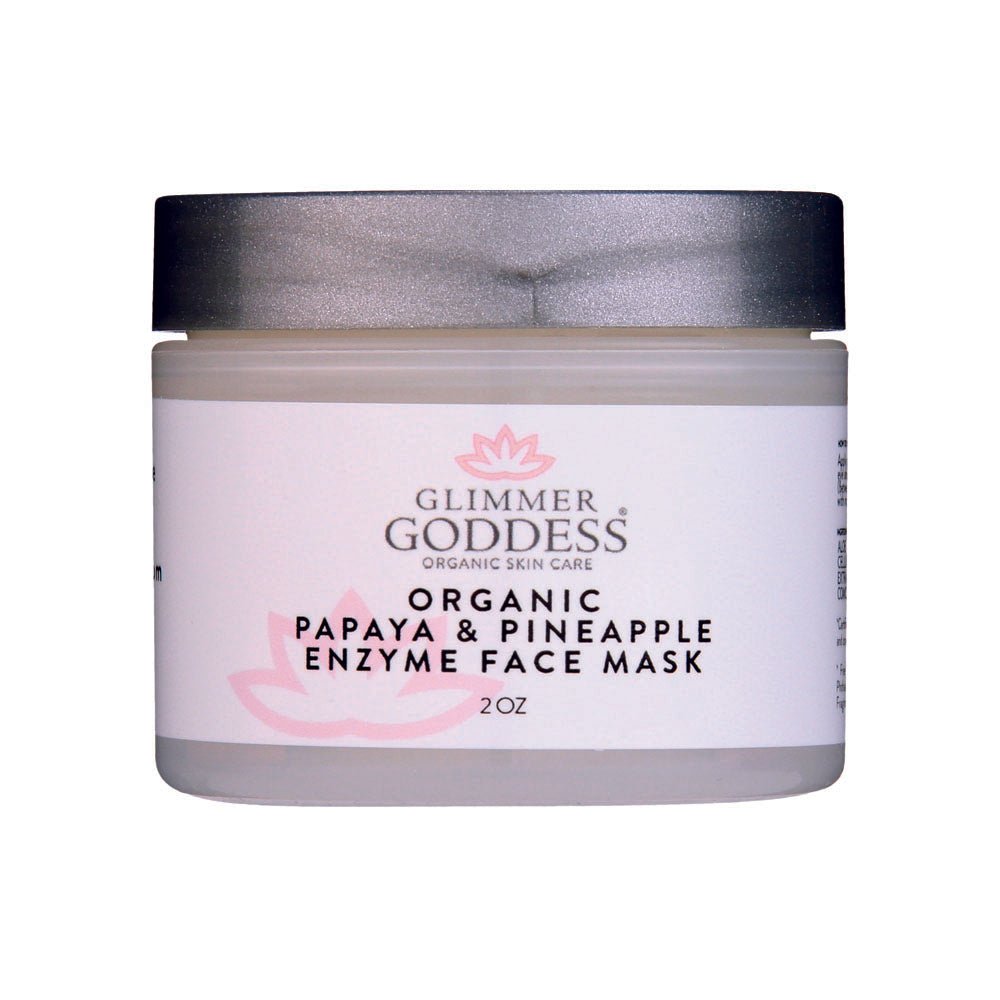 Organic Papaya and Pineapple Enzyme Face Mask Glimmer Goddess® Organic Skin Care