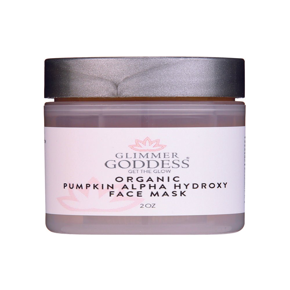 Organic Pumpkin Alpha Hydroxy Acid Face Mask Glimmer Goddess® Organic Skin Care