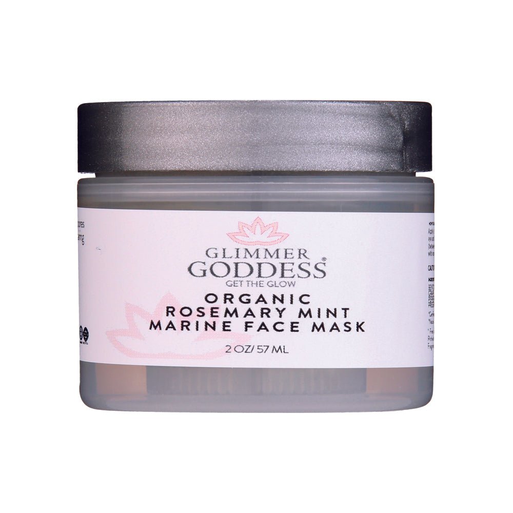 Organic Rosemary Mint Algae Face Mask Glimmer Goddess® Organic Skin Care