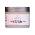 Renewing Organic Face Mask For Glowing Skin - Alpha Hydroxy Acid Glimmer Goddess® Organic Skin Care