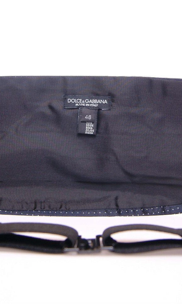 Dolce & Gabbana Blue Waist Smoking Tuxedo Cummerbund Belt GENUINE AUTHENTIC BRAND LLC