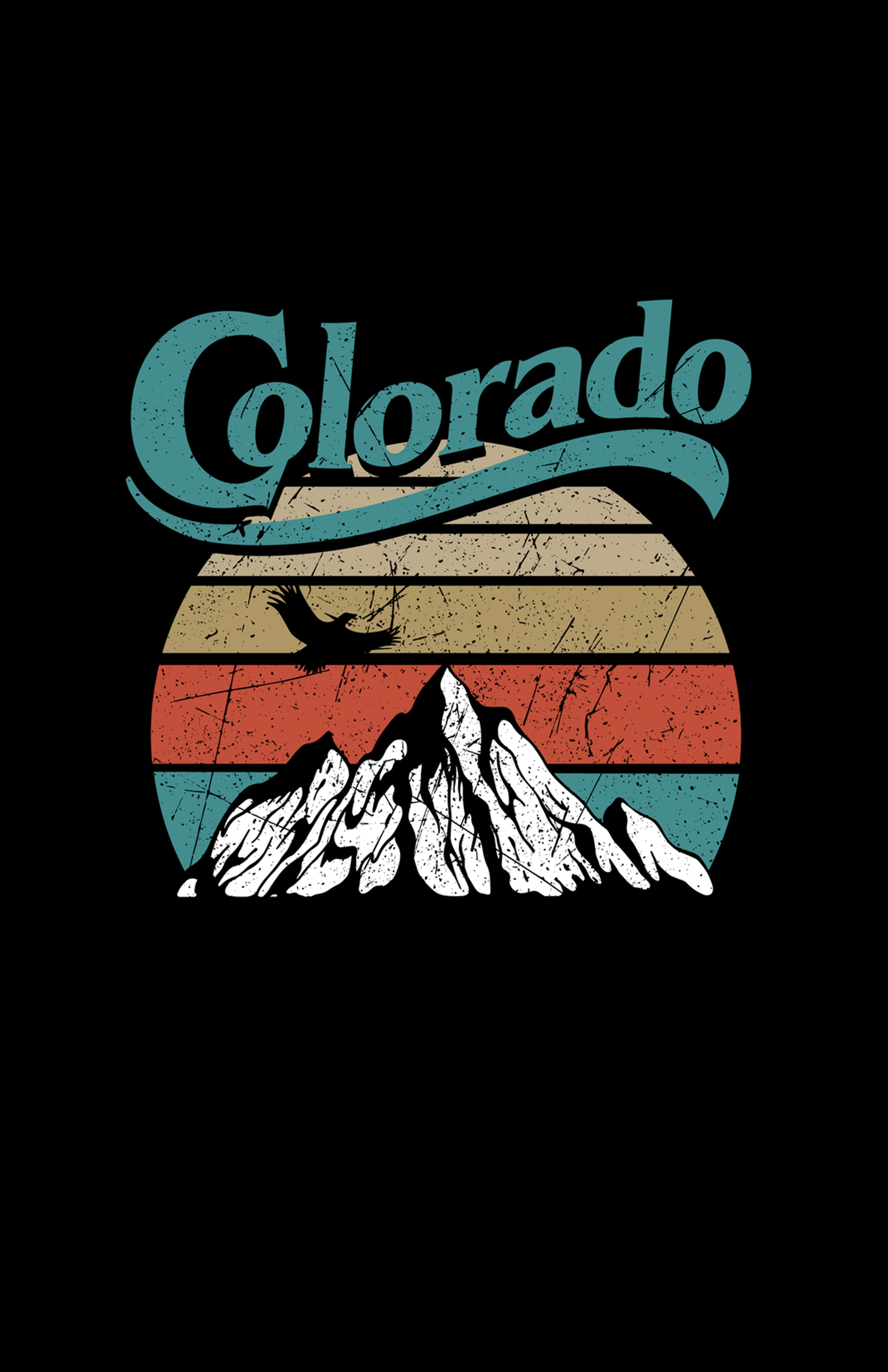 Colorado Mountain Crop Top Grey Colorado Threads Clothing