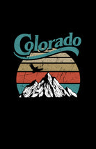 Colorado Mountain Crop Top Black Colorado Threads Clothing