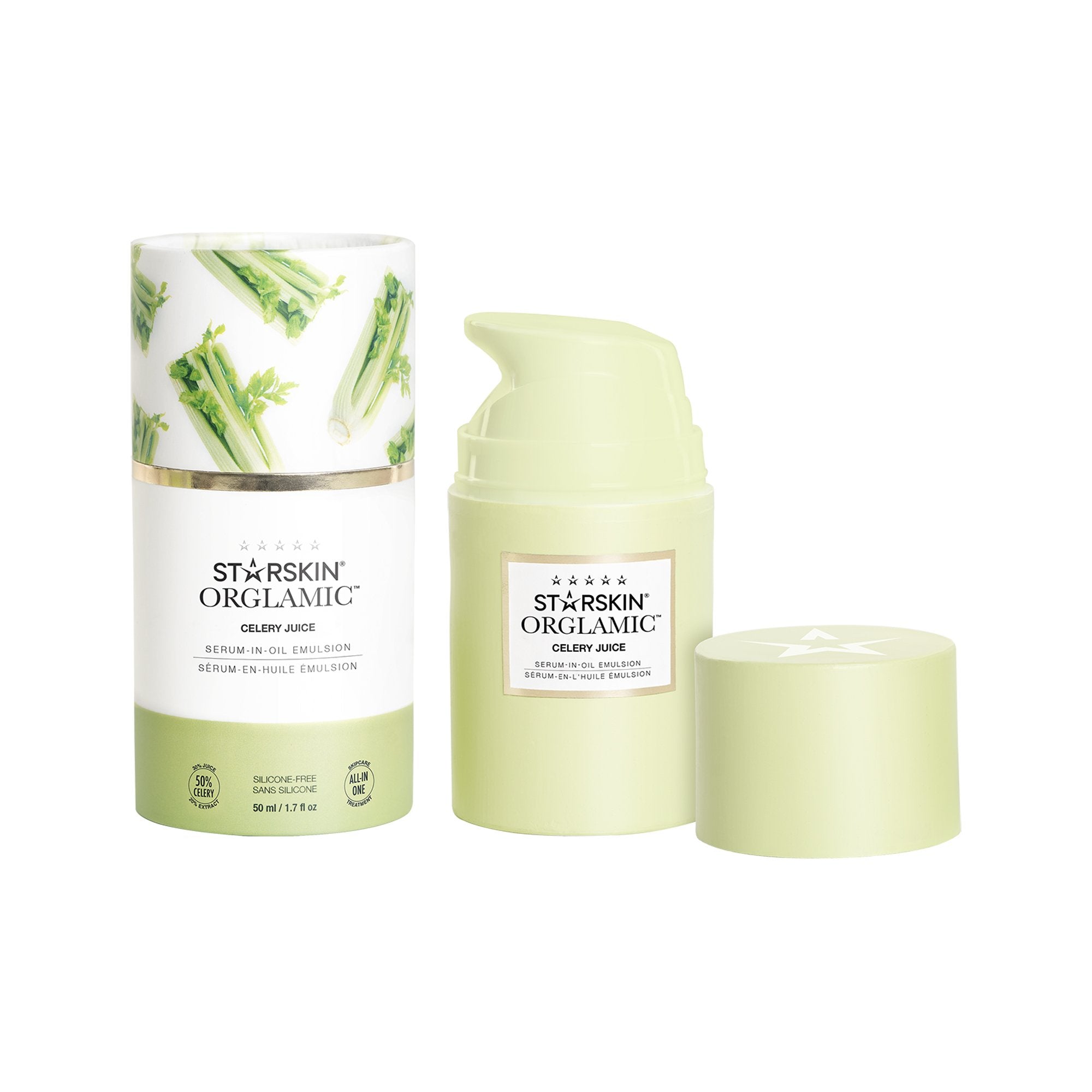 STARSKIN Orglamic Celery Juice Serum-In-Oil Emulsion 50ml Grace Beauty