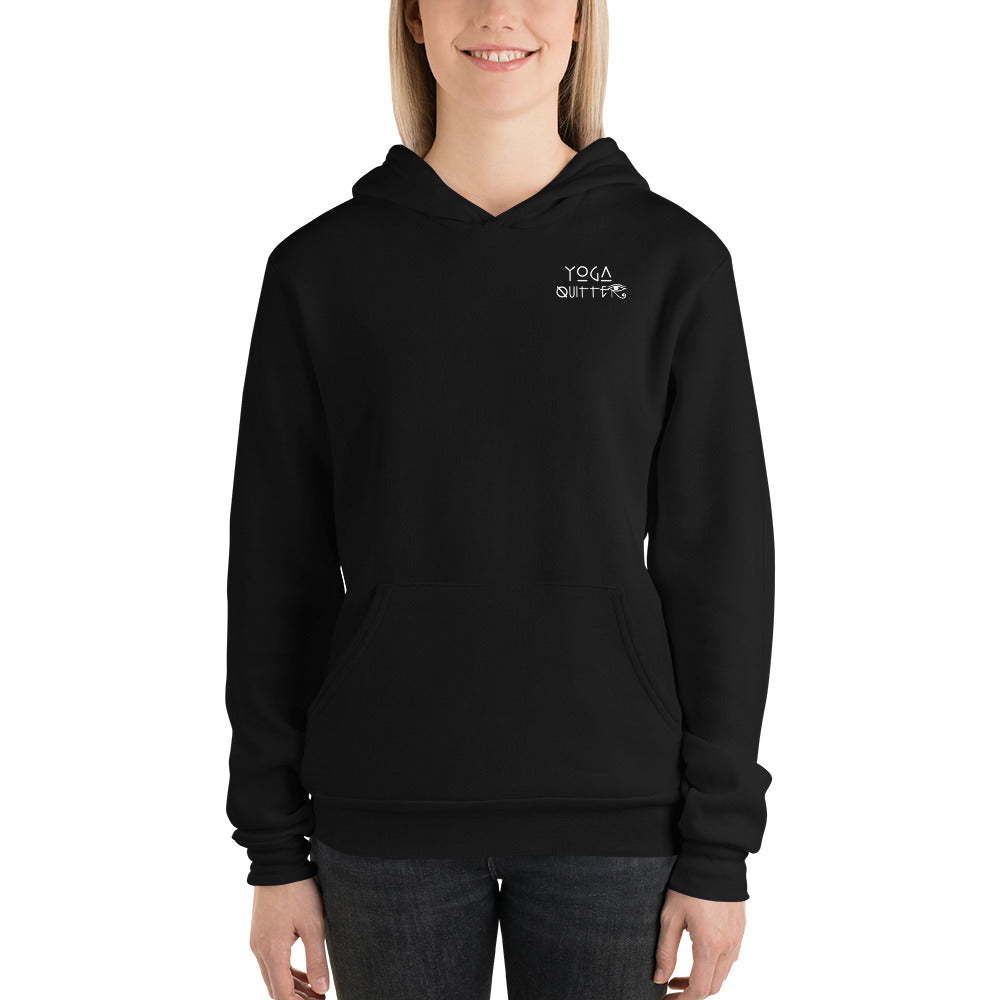 Yoga Quitter Unisex Fleece Hoodie The Groovalution